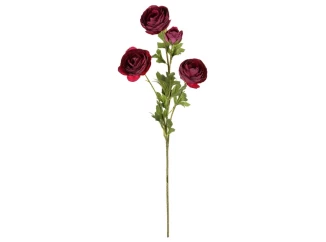 Umělá květina Pivoňka 70 cm, bordó