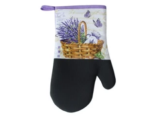 Kuchyňská rukavice 31 cm, neoprén, levandule