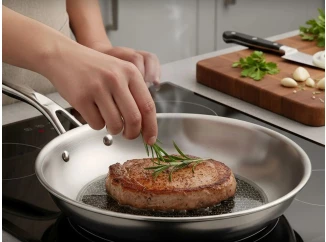 Pánev s ochrannou mřížkou Signature 20 cm, nerezová ocel