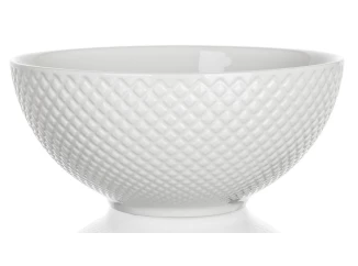 Miska Diamond Line, bílá s reliéfem