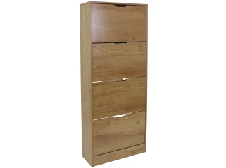Botník Rubble, 4dveřový, dub
