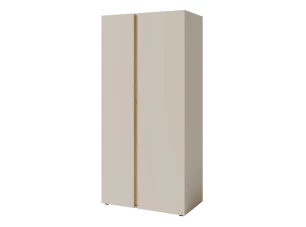 Šatní skříň Lucky, 90 cm, béžová/olejovaný dub