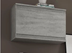 Nástěnná skříňka Carlos, šedý beton, 60 cm