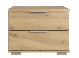 Noční stolek Easy Plus, 2 zásuvky, dub artisan