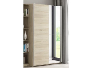 Šatní skříň Carlos 125 cm, dub sonoma