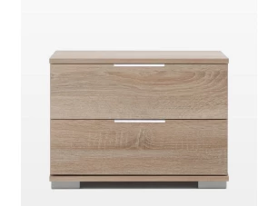 Noční stolek Easy Plus, 2 zásuvky, dub sonoma