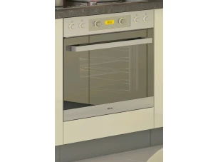 Kuchyňská skříňka pro vestavnou troubu Karmen, 60 cm, šedá/krémová
