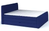 Postel boxspring Fresco 180x200 cm, modrá látka