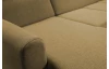 Sedací souprava Mistic, žluto-hnědá látka, tvar U