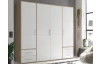 Šatní skříň Valencia, 206 cm, dub sonoma/bílá
