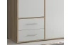 Šatní skříň Valencia, 206 cm, dub sonoma/bílá