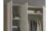 Šatní skříň Valencia, 206 cm, dub sonoma/bílá