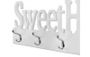 Nástěnný věšákový panel Sweet Home, bílý