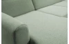 Sedací souprava Mistic, rákosově zelená látka, tvar U
