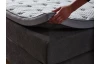 Postel boxspring Portage 160x200 cm, antracitová látka