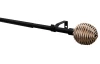 Garnýž Theta 120-210 cm, černá matná