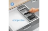 Organizér na příbory UniFit 40-49 cm, šedý