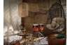 Lustr Runa, sisal/kov