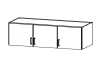 Skříňový nástavec Bremen, 136 cm, dub sonoma/bílá