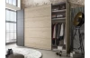 Šatní skříň Brüssel, 250 cm, kamenný dub/šedá