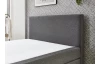 Postel boxspring Aston 120x200 cm, středně šedá látka