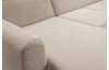 Sedací souprava Mistic, hnědo-béžová látka, tvar U