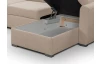 Sedací souprava Mistic, hnědo-béžová látka, tvar U