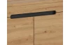 Předsíňová lavice Cano, 80 cm,  šedá/dub artisan