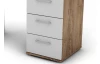 Psací stůl Walter, dub burgund/bílý