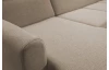 Sedací souprava Mistic, světle hnědá látka, tvar U