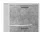 Botník Fulda, bílý/šedý beton, výška 115 cm