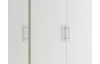 Šatní skříň Valencia,155 cm, dub artisan/bílá