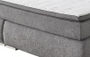 Velká rodinná postel boxspring Cody 240x200 cm, holubí šedá látka