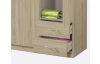 Šatní skříň Case, 91 cm, dub sonoma