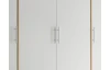 Šatní skříň Valencia, 206 cm, dub artisan/bílá