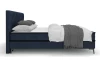 Postel Parana 160x200 cm, temně modrá sametová látka