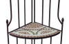 Rohový regál Mosaic, černý/červený