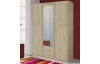 Šatní skříň Case, 136 cm, dub sonoma