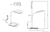 Stolni lampa Boa 52431101, bílá