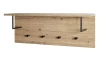 Nástěnný šatní panel Parma, šířka 80 cm, dub/černý