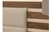 Postel s nočními stolky Barea 180x200, béžová/dub atlantic