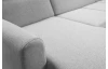 Sedací souprava Mistic, světle šedá látka, tvar U