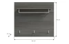 Šatní panel s policí Salsa, 80 cm, šedý dub