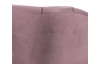 Křeslo Olivio, světle růžová sametová látka