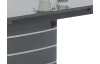 Rozkládací jídelní stůl Sandra 160x90 cm, šedý lesk