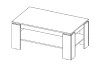 Konferenční stolek Harrison, dub sonoma