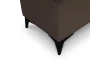 Úložná lavice/peřiňák Joy, šířka 139 cm, hnědá látka