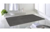 Koupelnová předložka 50x80 cm, antracitová, sherpa fleece