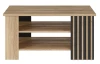 Konferenční stolek Arank 100 cm, dub mauvella/černý