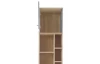 Regál s dvířky a zásuvkami Room 45 cm, dub biscuit/šedý